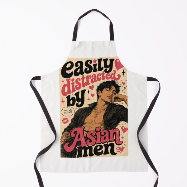 Item preview, Easy Distracted by Asian Men Retro Romance Typography designed and sold by Places On Earth.