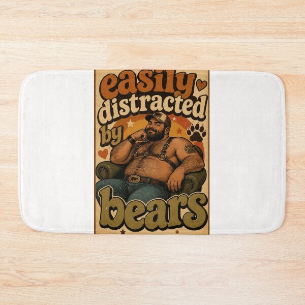 Item preview, Easy Distracted by Bears Vintage Bear Community Humor designed and sold by Places On Earth.