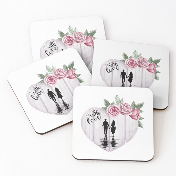 Item preview, Love Reflected Through Floral Hearts designed and sold by WK-Digitalpro.