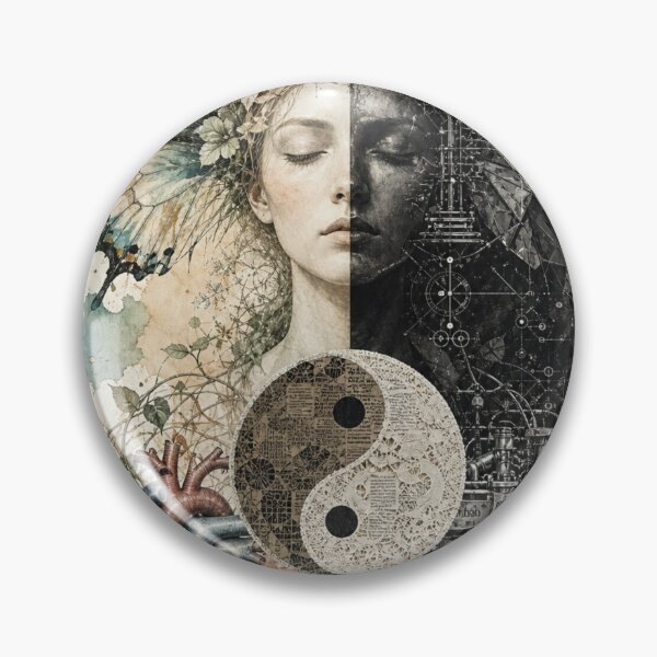 Item preview, The Duality of Existence: A Collage of Light and Shadow designed and sold by DarVibe Designs.
