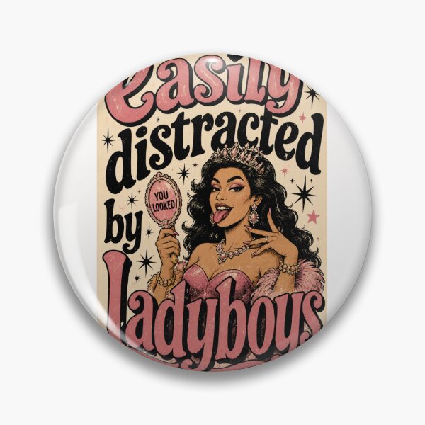 Item preview, Easy Distracted by Ladyboys Glam Cabaret Typography designed and sold by Places On Earth.