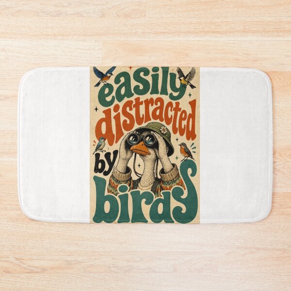 Item preview, Easy Distracted by Birds Whimsical Birdwatching Humor designed and sold by Places On Earth.
