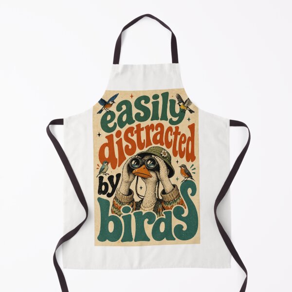 Item preview, Easy Distracted by Birds Whimsical Birdwatching Humor designed and sold by Places On Earth.