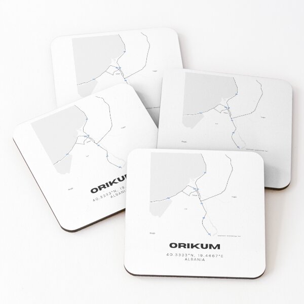 Item preview, Orikum Albania Coastal Map Art | Minimalist City Map Poster designed and sold by RM-Journey.