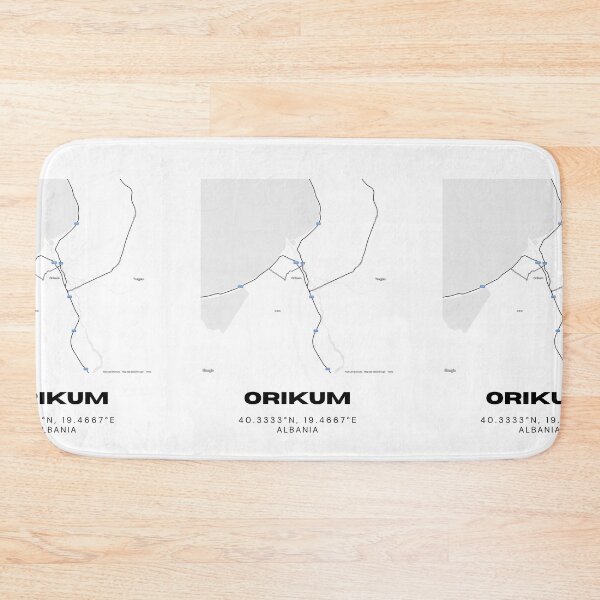 Item preview, Orikum Albania Coastal Map Art | Minimalist City Map Poster designed and sold by RM-Journey.