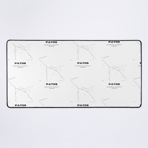 Item preview, Patos Albania Minimal Street Map | Contemporary Map Artwork designed and sold by RM-Journey.