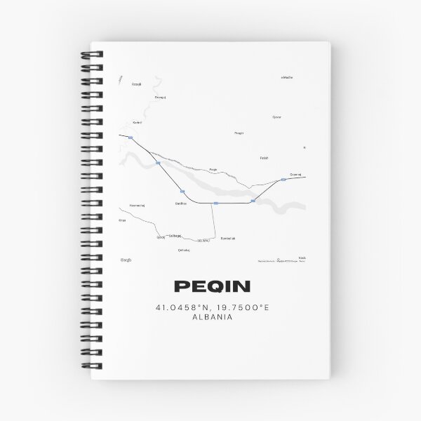 Item preview, Peqin Albania Minimalist Map Poster | Modern City Street Art designed and sold by RM-Journey.