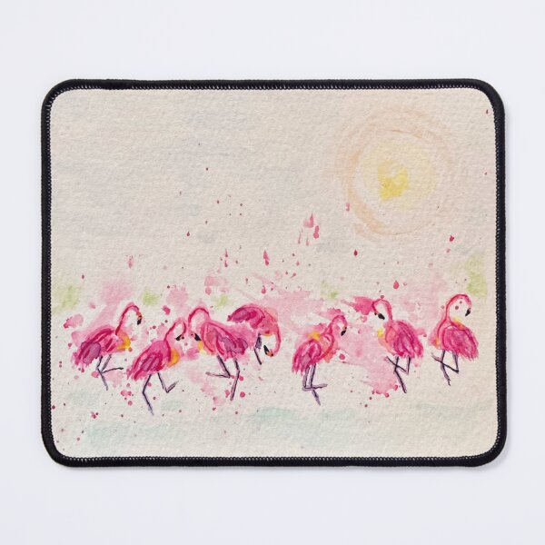 Artikelvorschau, Flamingo Flamboyant Aquarell entworfen und verkauft von AmeliaGCreativeCo.
