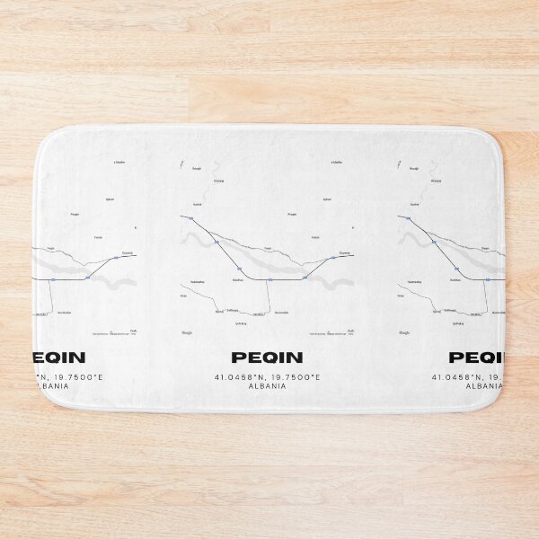 Item preview, Peqin Albania Minimalist Map Poster | Modern City Street Art designed and sold by RM-Journey.