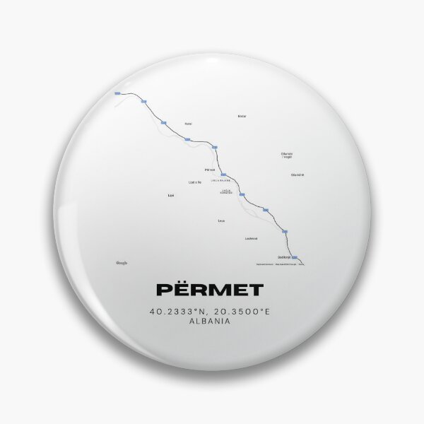 Item preview, Përmet Albania Minimal Map Art | Elegant City Street Poster designed and sold by RM-Journey.