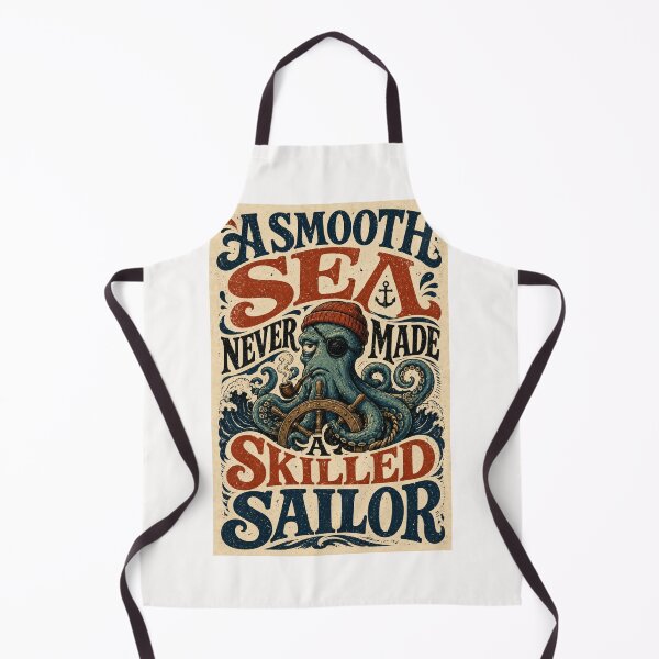 Item preview, A smooth Sea Never Made a Skilled Sailor Nautical Quote designed and sold by Places On Earth.