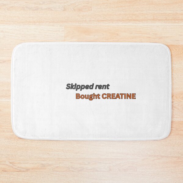 Item preview, Skipped Rent Bought Creatine Funny Gym Shirt designed and sold by FitVision.