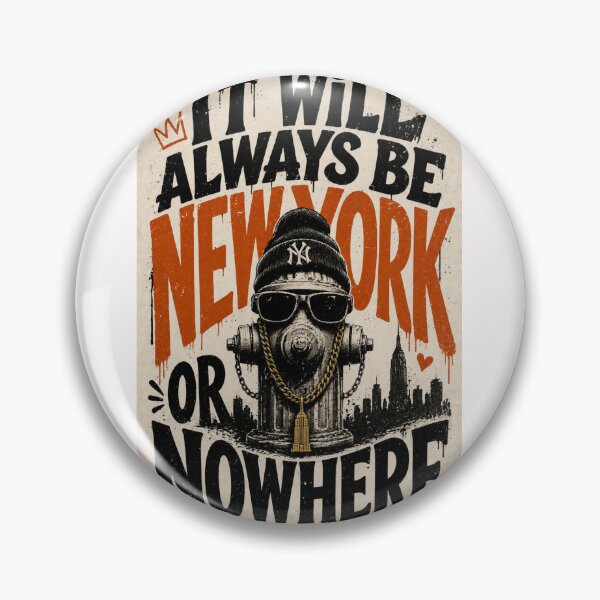 Item preview, It Will Always Be New York or Nowhere Urban Street Quote designed and sold by Places On Earth.