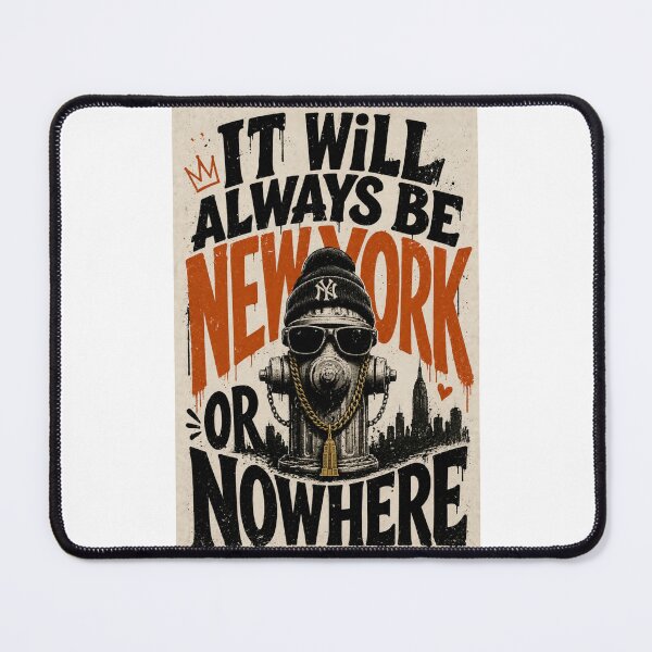 Item preview, It Will Always Be New York or Nowhere Urban Street Quote designed and sold by Places On Earth.