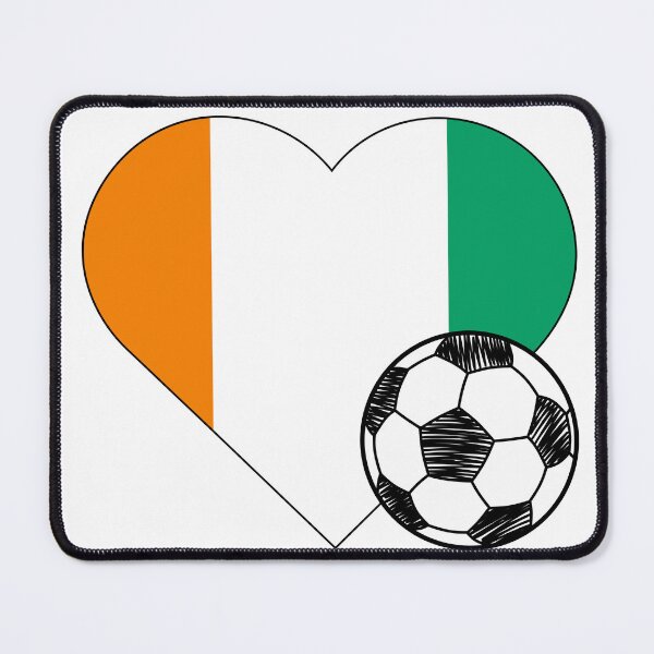 Item preview, Ivory Coast Soccer Heart Design designed and sold by FinalScoreClub.