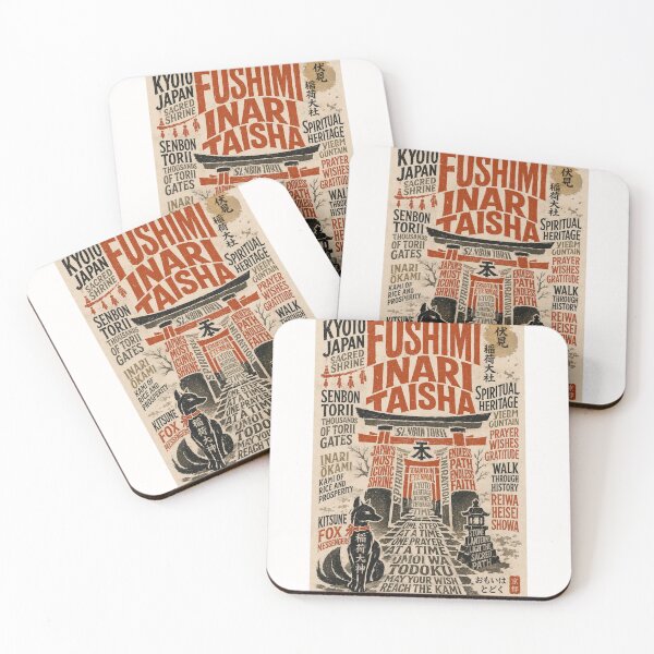 Item preview, Fushimi Inari Taisha Kyoto Japan Sacred Torii Heritage designed and sold by Places On Earth.