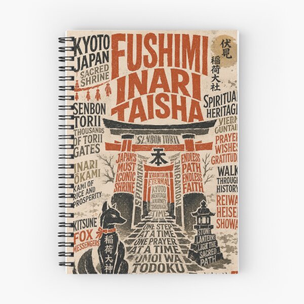 Item preview, Fushimi Inari Taisha Kyoto Japan Sacred Torii Heritage designed and sold by Places On Earth.