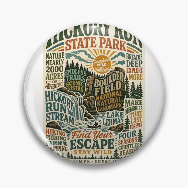 Item preview, Hickory Run State Park Pennsylvania Boulder Field Adventure designed and sold by Places On Earth.