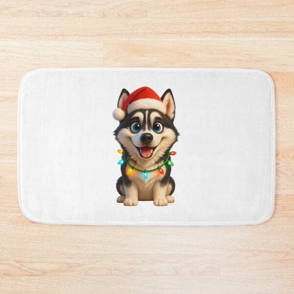 Item preview, Christmas Siberian Husky Dog designed and sold by Sillytoe.