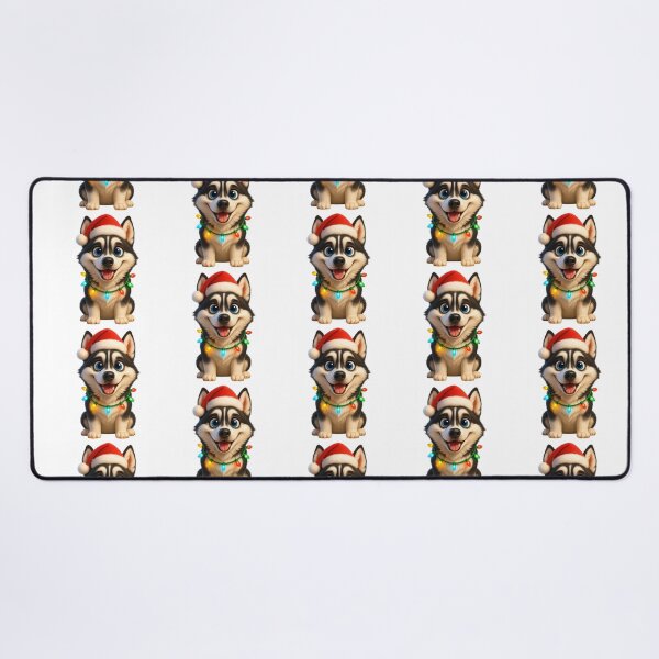 Item preview, Christmas Siberian Husky Dog designed and sold by Sillytoe.