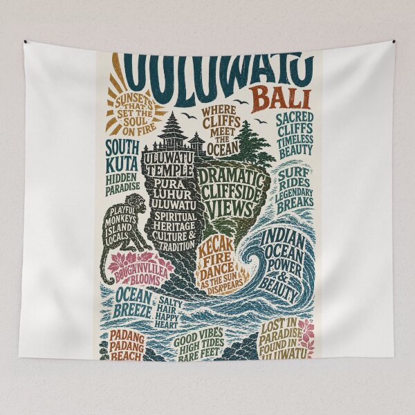 Item preview, Uluwatu Bali Indonesia Cliffside Temple Ocean Paradise designed and sold by Places On Earth.