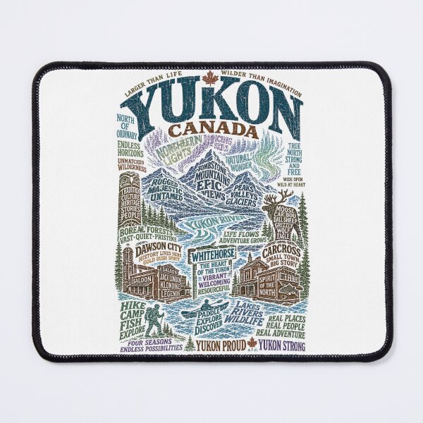 Item preview, Yukon Canada Northern Lights Wilderness Adventure Heritage designed and sold by Places On Earth.