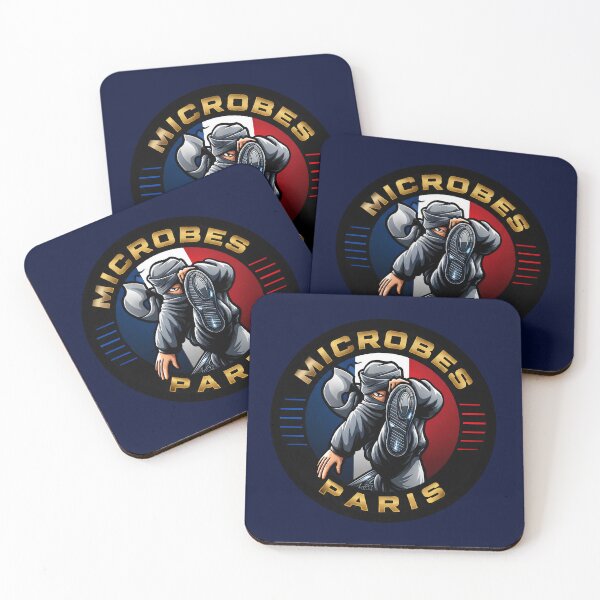 Item preview, Rouge et Bleu Microbes Paris  designed and sold by canvasriddle.