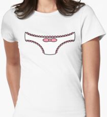 Frilly Panties Pink Women's Fitted T-Shirt