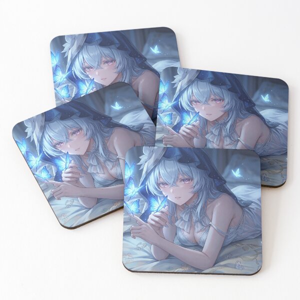 Item preview, Shorekeeper // Wuthering Waves Illustration - Moonlit Butterfly Dream Anime Art designed and sold by Astraphyllia.