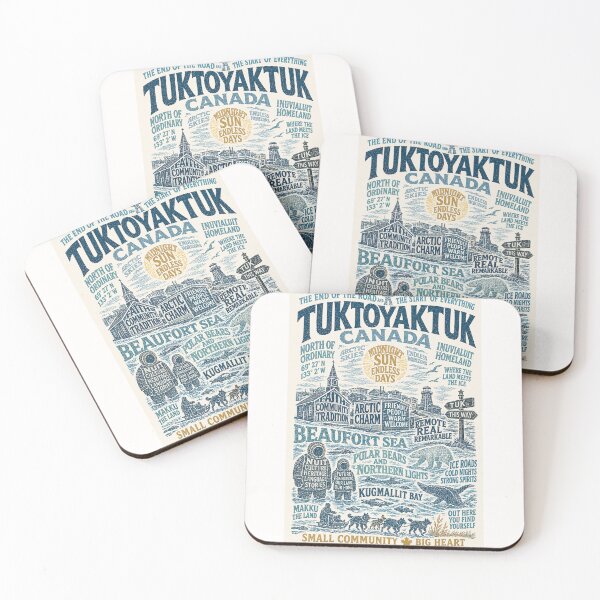 Item preview, Tuktoyaktuk Canada Beaufort Sea Midnight Sun Arctic Heritage Travel  designed and sold by Places On Earth.
