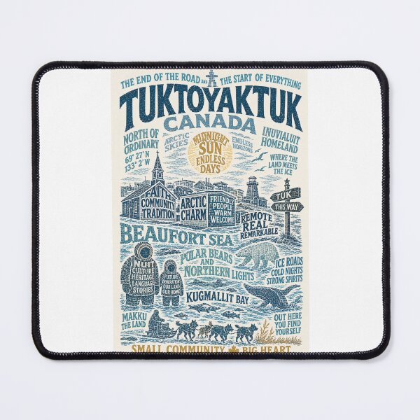 Item preview, Tuktoyaktuk Canada Beaufort Sea Midnight Sun Arctic Heritage Travel designed and sold by Places On Earth.