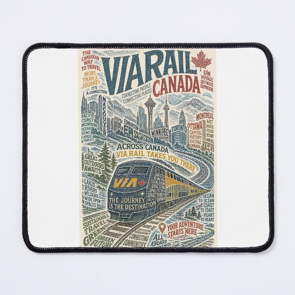Item preview, VIA Rail Canada Cross Country Railway Journey Scenic Canadian Cities designed and sold by Places On Earth.