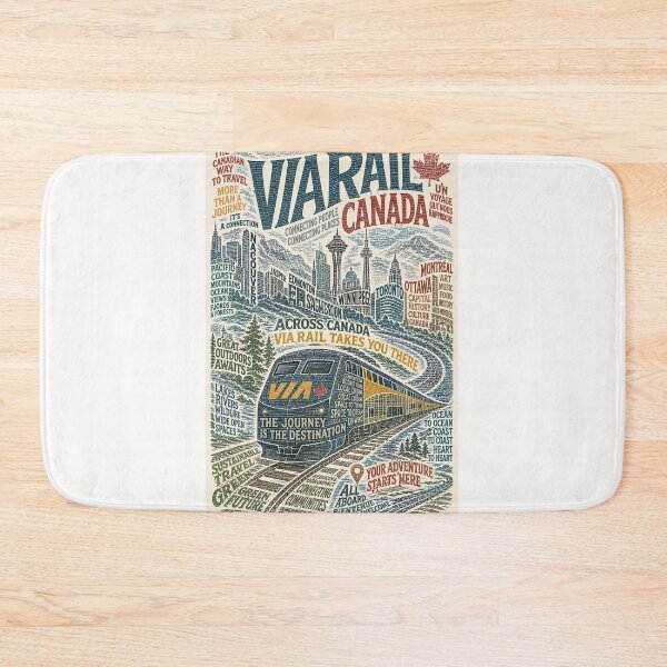 Item preview, VIA Rail Canada Cross Country Railway Journey Scenic Canadian Cities  designed and sold by Places On Earth.