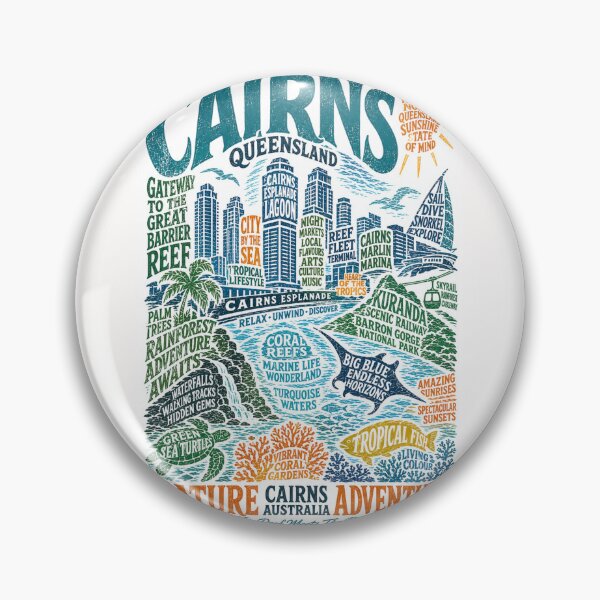 Item preview, Cairns Queensland Great Barrier Reef Tropical Adventure Coastal Escape  designed and sold by Places On Earth.