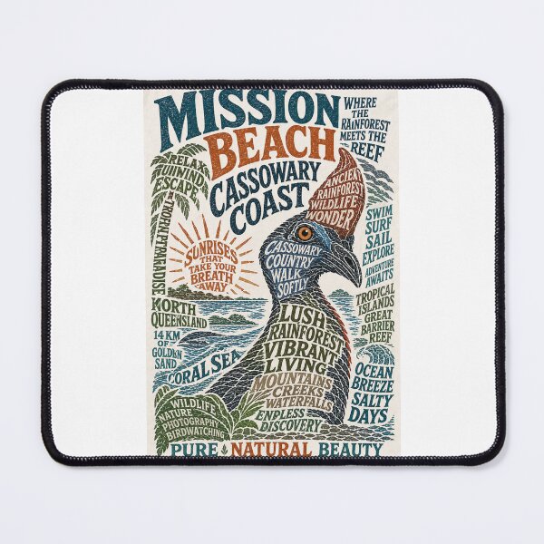 Item preview, Mission Beach Cassowary Coast Tropical Queensland Wildlife Paradise designed and sold by Places On Earth.