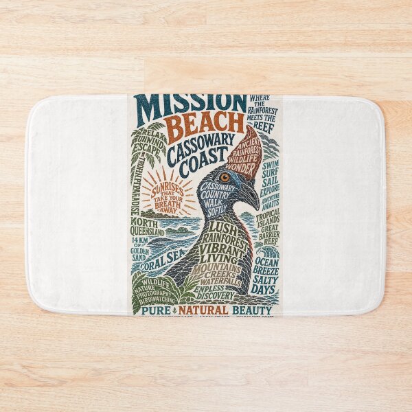 Item preview, Mission Beach Cassowary Coast Tropical Queensland Wildlife Paradise  designed and sold by Places On Earth.