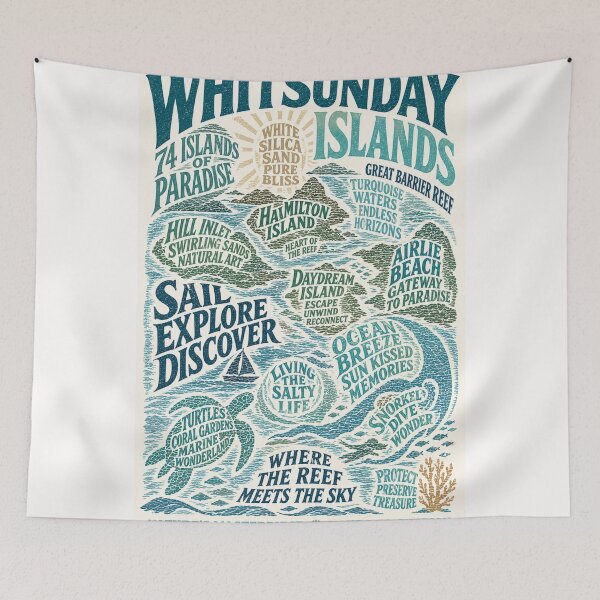 Item preview, Whitsunday Islands Hamilton Island Airlie Beach Great Barrier Reef Escape  designed and sold by Places On Earth.