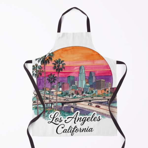 Item preview, Los Angeles California Sunset City Sticker designed and sold by Modefissi.