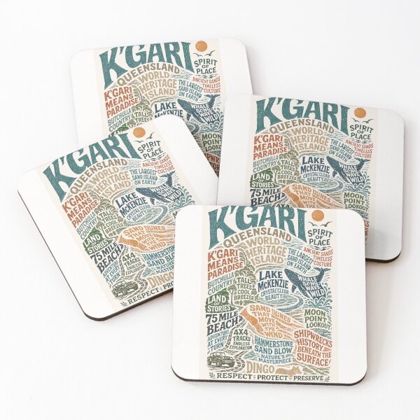 Item preview, K’gari Queensland World Heritage Island Fraser Coast Adventure Title designed and sold by Places On Earth.
