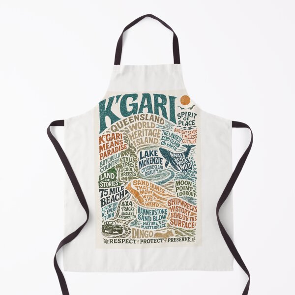 Item preview, K’gari Queensland World Heritage Island Fraser Coast Adventure Title designed and sold by Places On Earth.