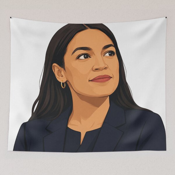 Item preview, Alexandria Ocasio-Cortez Vector Portrait designed and sold by Owcomm.