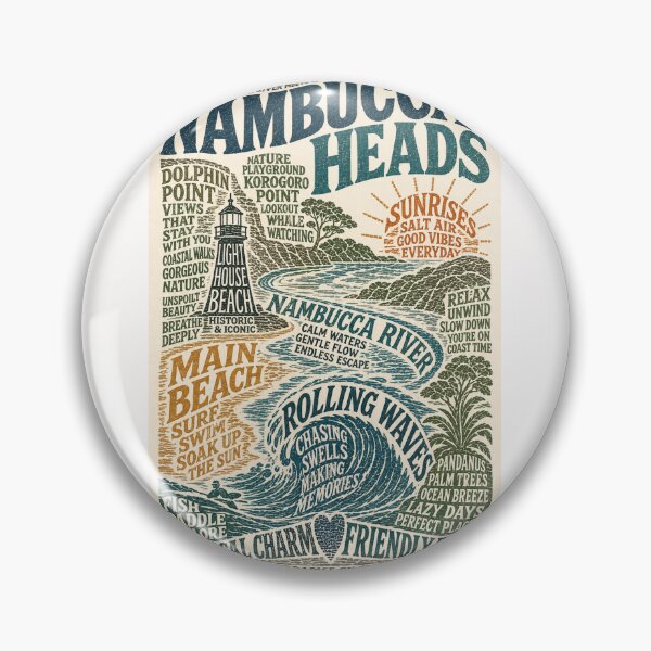 Item preview, Nambucca Heads New South Wales Coastal River Surf Escape designed and sold by Places On Earth.