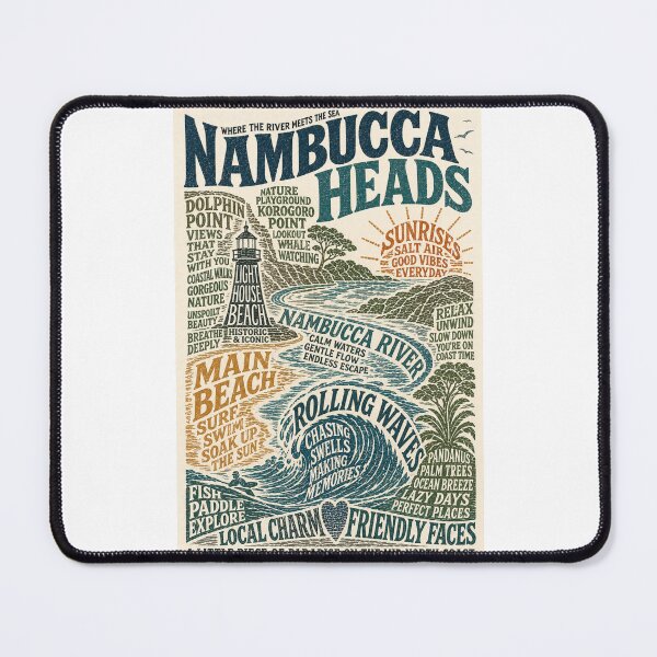 Item preview, Nambucca Heads New South Wales Coastal River Surf Escape designed and sold by Places On Earth.