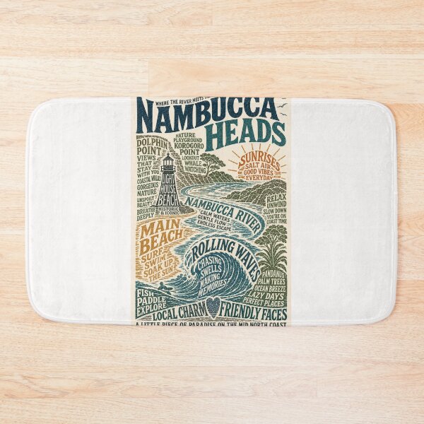 Item preview, Nambucca Heads New South Wales Coastal River Surf Escape designed and sold by Places On Earth.