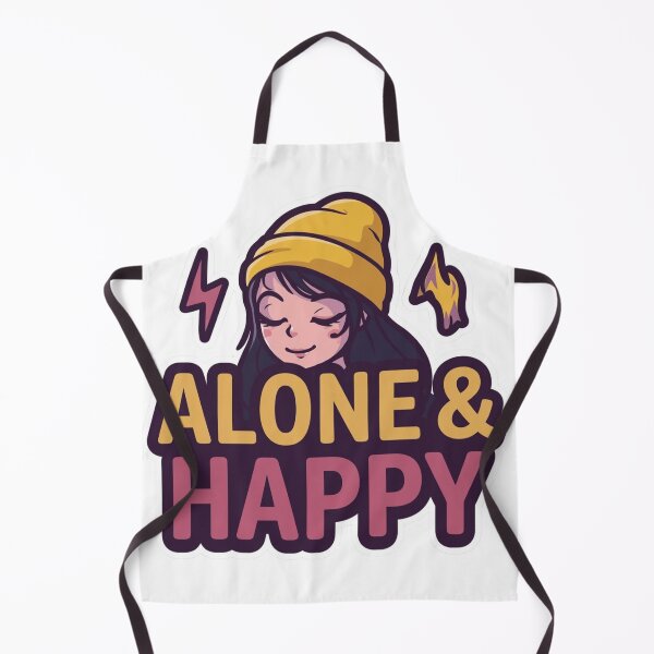Item preview, Alone And Happy Cute Cartoon Girl designed and sold by Ahmedsyde.