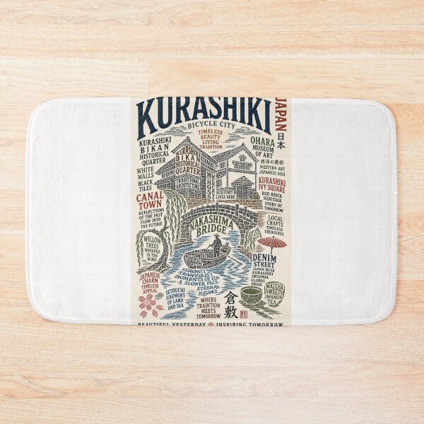Item preview, Kurashiki Japan Bikan Historical Quarter Canal Heritage Travel  designed and sold by Places On Earth.