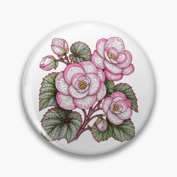 Item preview, Pink Begonias designed and sold by PaintedbyCarol.