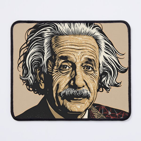 Item preview, Albert Einstein Portrait Illustration Genius Scientist Pop Art Print designed and sold by Owcomm.