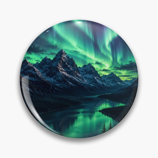 Item preview, Northern Lights Mountain Reflection designed and sold by MKDSN.