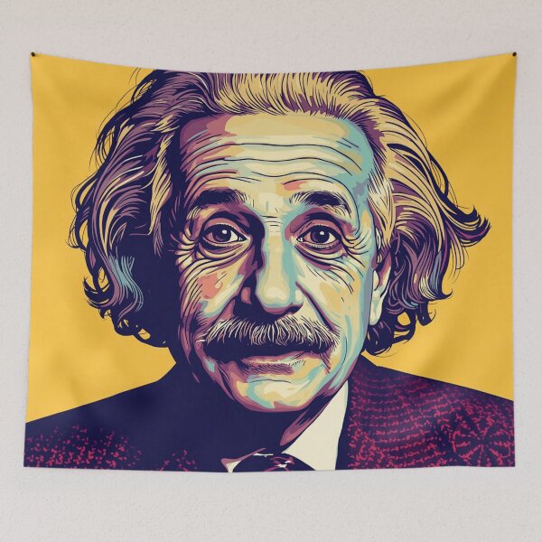 Item preview, Albert Einstein Pop Art Portrait Colorful Retro Illustration of the Genius Physicist designed and sold by Owcomm.